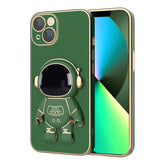 Plating Astronaut Holder Phone Case, For iPhone 13, For iPhone 13 mini